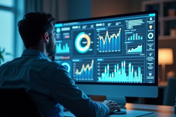Analyzing Data on a Futuristic Holographic Dashboard: A Business Analyst's Perspective