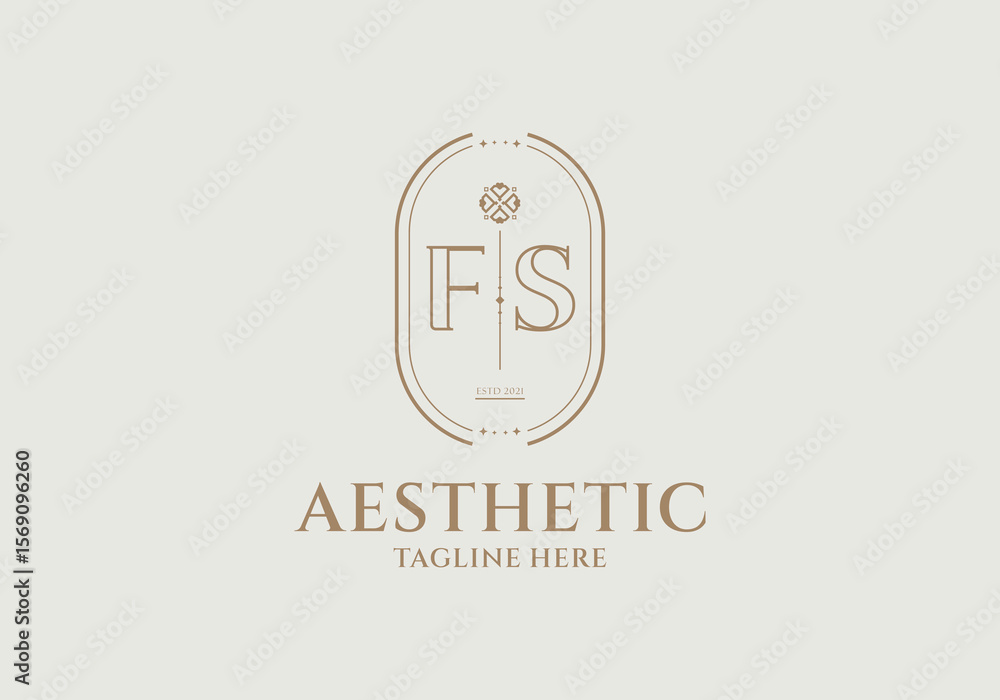 Poster fs initial concept with minimalist decorative frame
