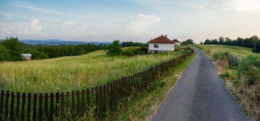 A rural road in western Serbia