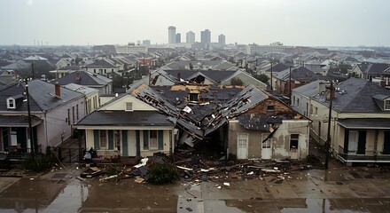 Hurricane Katrina Aftermath: Devastation in New Orleans
