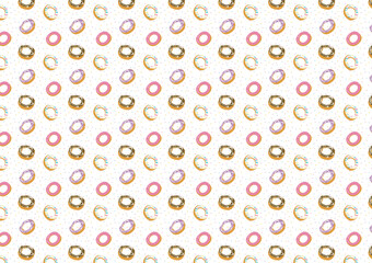 donut illustration background