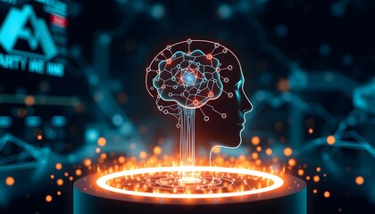 human brain in the night club