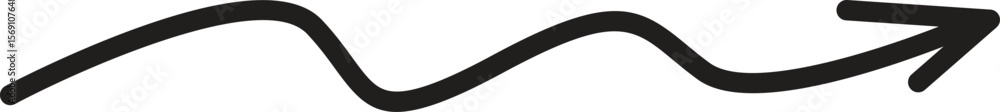 Poster arrow vector icon set in thin line style.