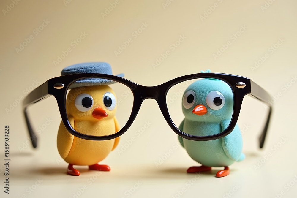 Poster whimsical whimsy: everyday objects transformed into characters with googly eyes and cute expressions