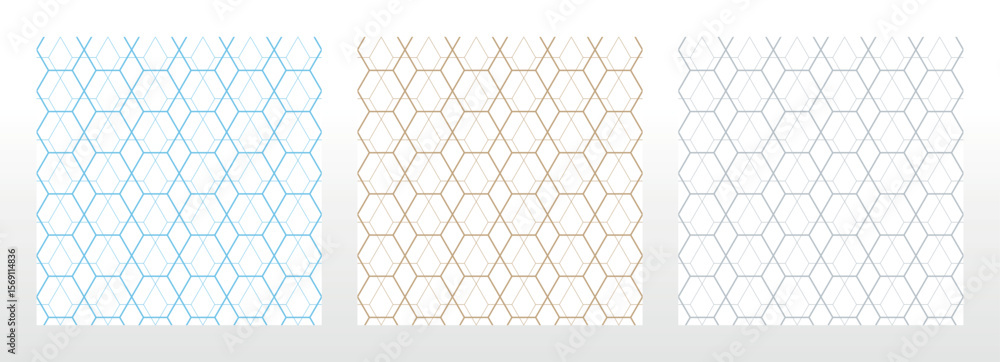 Poster Set of abstract geometric patterns. Seamless vector backgrounds. Colored ornaments Graphic modern patterns Simple lattice graphic design