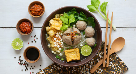 Delicious Indonesian Bakso Meatball Soup Recipe