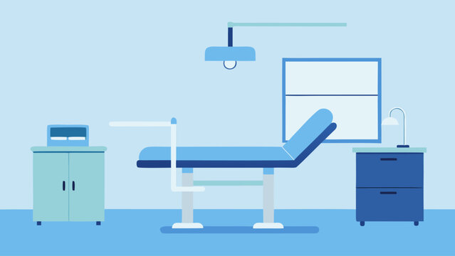 Modern Medical Examination Room Clean, Sterile, and Ready for Patients