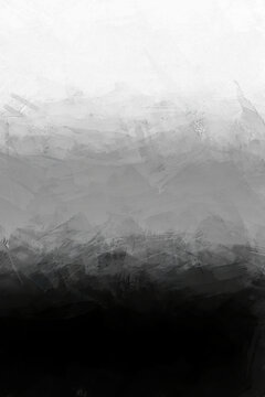 abstract vintage grunge brush stroke effect black to dark gray and white background