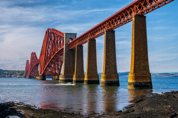 Forth Bridge in Scotland on Firth of Forth