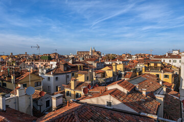 Venice San Marco And Castello Cityscape In Italy