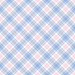 Blue and Pink Plaid Pattern