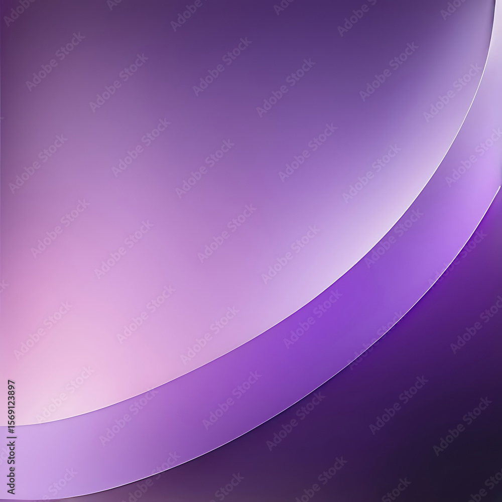 Aufkleber futuristic abstract purple gradient background with smooth light waves and soft textured design – mo