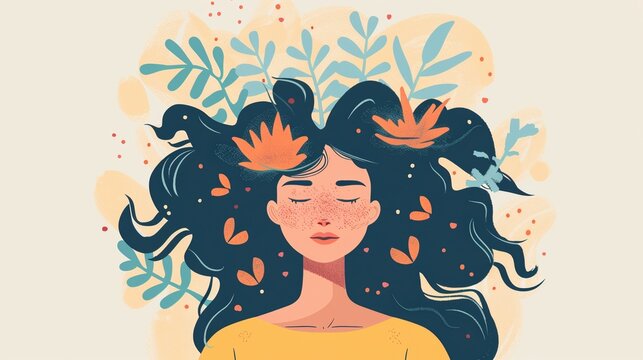 Balanced lifestyle reducing cortisol and improving wellbeing and calm