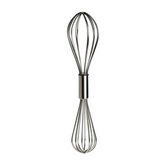 Double ended balloon whisk kitchen utensil isolated on transparent background