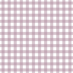 Simple Gingham Checkered Pattern in Mauve and White