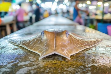 stingray fish sell in the fish market