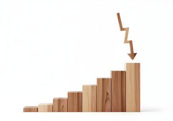 business graph with arrow