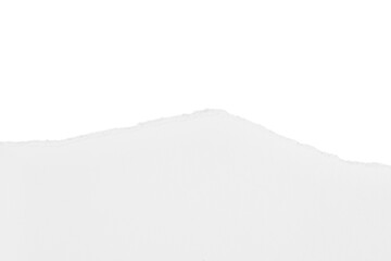 white ripped paper texture bottom border isolated on white or transparent png