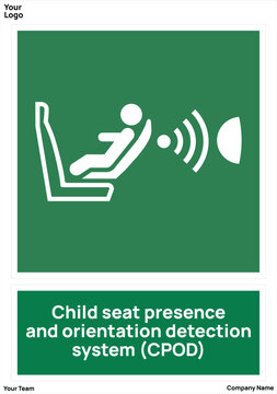 sign Child seat presence and orientation detection system (CPOD)