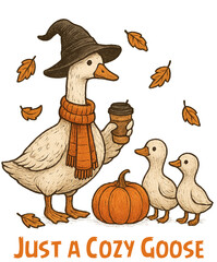 Just A Cozy Goose Png, Autumn Goose Club pgn, Fall Goose Png, Funny Goose, Autumn Goose Png, Cute Autumn Animal Png, Fall Sublimation, Autumn Png, Hello Fall Png, Cute Sweater Weather Animal Clipart D