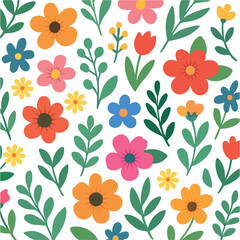 Floral Design and Texture Illustration – Elegant Flower Pattern for Seamless Backgrounds, Textile Prints, Wall Art, and Decorative Graphic Projects
