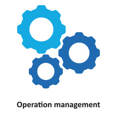Operation management Vector Icon which can easily modify or edit
