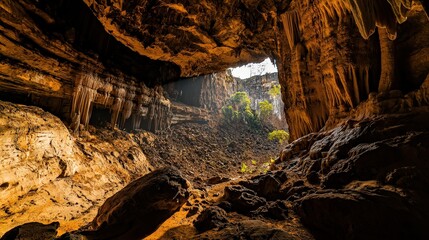 Exploring majestic cave stalactite formations a geological adventure in nature's artful paradise