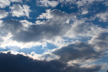 blue sky with clouds