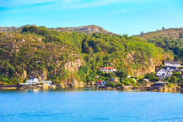 Fototapeta premium Norway mountains and fjord landscape