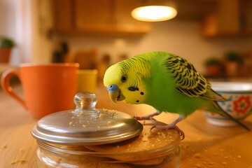 Curious Parrot and the Cookie Jar Caper