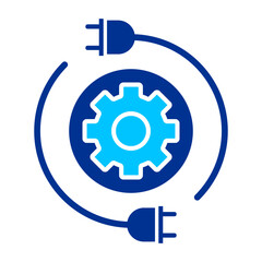Gear Simple Icon Vector Illustration Concept