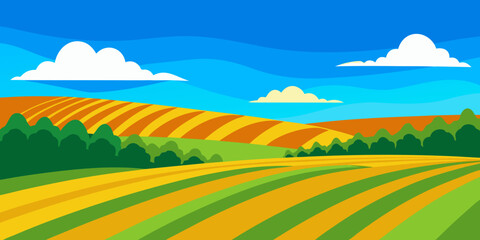 Fototapeta premium landscape with mountains