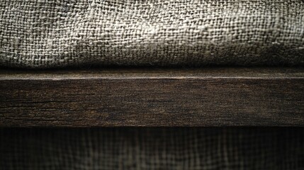 Raw linen stretched over frame with visible grain.