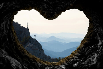The determination and success of a believer to reach the top