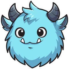 Cute cartoon monster illustration