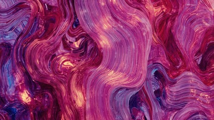 Fototapeta premium Texture of vibrant purple pink marble stone swirl abstract background