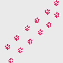 
Pet Paw Prints Pattern