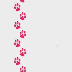 
Pet Paw Prints Pattern