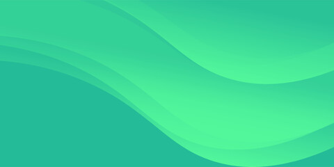 Abstract Green Fluid Banner Template. Modern background design. gradient color. Dynamic Waves. Liquid shapes composition. Fit for banners. Vector
