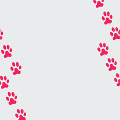 
Pet Paw Prints Pattern