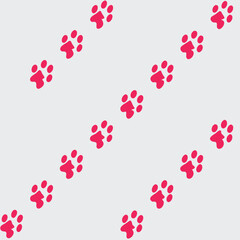 
Pet Paw Prints Pattern
