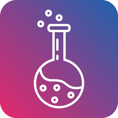 Flask line icon style