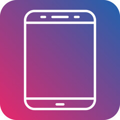 Cell Phone line icon style