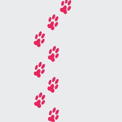 
Pet Paw Prints Pattern