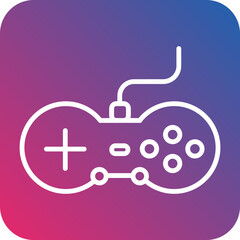 Gamepad line icon style