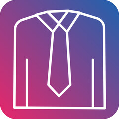 Dress Shirt line icon style