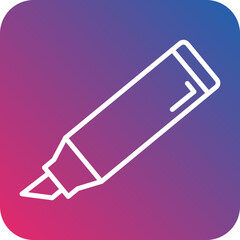 Highlighter line icon style