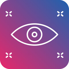 Vision line icon style