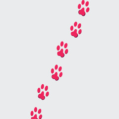 
Pet Paw Prints Pattern