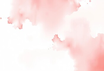 Soft, abstract watercolor wash in white and red hues, blurred edges, modern feel,  ethereal,  artwork